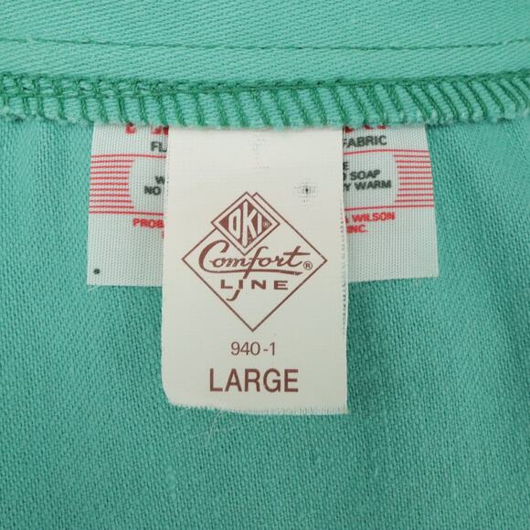 Proban FR-7A Shirt Jacket Mens Large Flame Resistant Green Snaps Long Sleeve - Picture 5 of 14